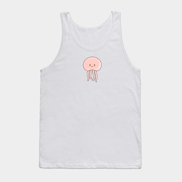 Jellyfish pink ver Tank Top by Tsukirei0_0